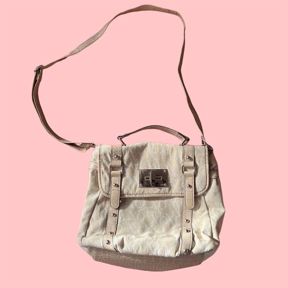 XOXO Cream and white vintage shoulder bag bag